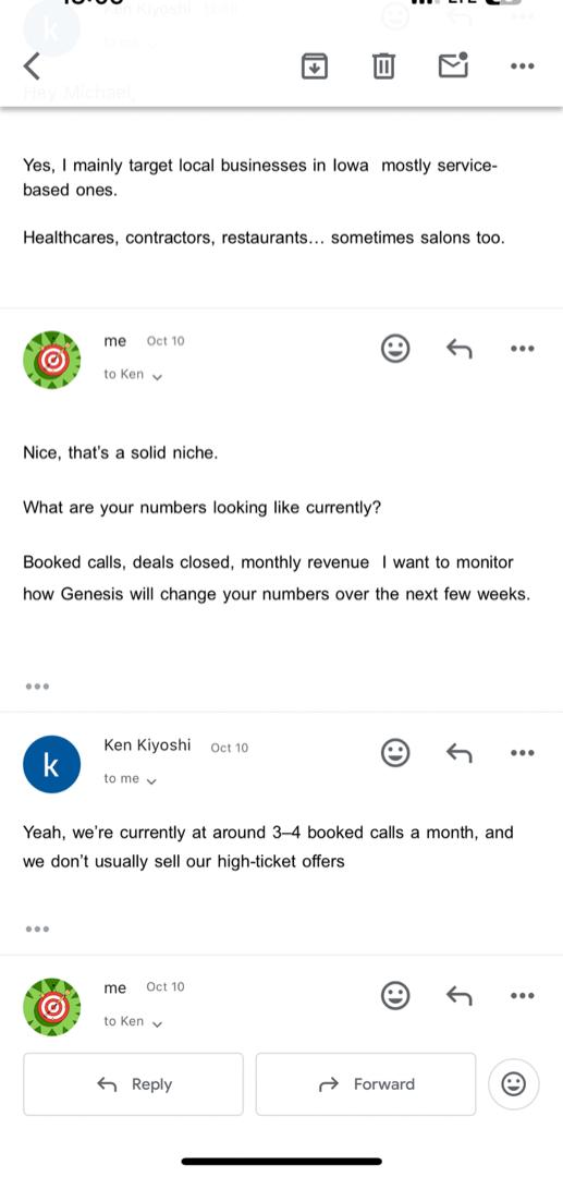 Before Genesis: Low replies